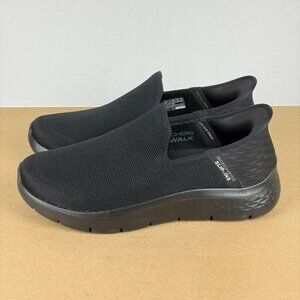 Skechers Slip-Ins Go Walk Flex Athletic Shoes Mens 10 Extra Wide Black Cushioned